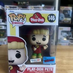 OFFICIAL NYCC VAULTED LIMITED Play-Doh Pete Funko Pop #146 Red Ad Icons Toys LE