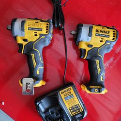 Dewalt 12v Impact Wrenches ½ And ⅜ ((PRICE IS FOR THE PAIR)) TOOLS ONLY NO BATTERIES 