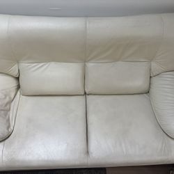 White Leather Sofa