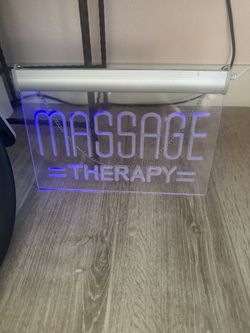 LED Sign Massage Therapy Storefront