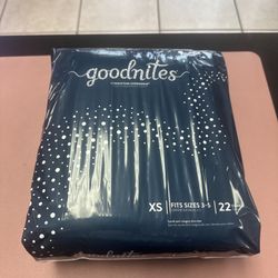 DIAPER GOODNITES UNDERWEAR XS SIZE 3-5 Bedwetting