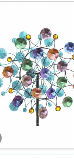 Colorful Metal Wind Spinner Garden Stake
