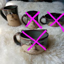 Handmade Stoneware Signature Face Mug