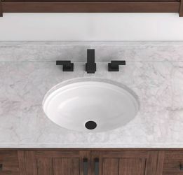Signature Hardware Key Largo 19" Oval Porcelain Undermount Bathroom Sink