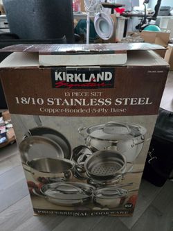 Kirkland Signature 13-Piece Stainless Steel Cookware Set
