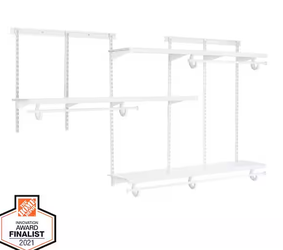 5 ft. - 8 ft. Decorative Closet Organizer Kit