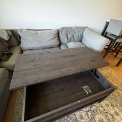 Coffee Table, Dark Brown