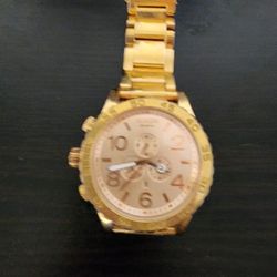 Nixon 51mm 51-30 Chrono All Rose Gold