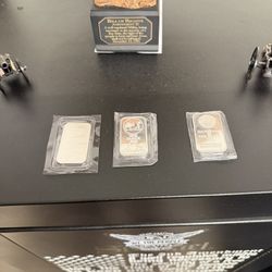 LOT OF 3 – 1 OZ .999 FINE SILVER BARS – Price Firm