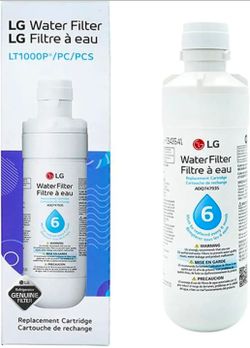 LG LT1000P ADQ747935 Refrigerator Water Filter Carbon, Chlorine Odor, 1pk
