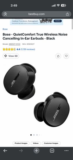 Bose QuietComfort Ultra True Wireless Noise Cancelling Earbuds Used good $99
