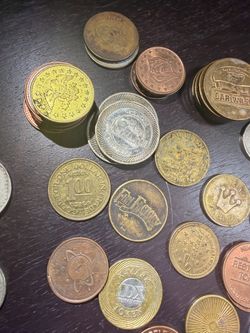 Mixed Lot of Vintage Arcade and Service Tokens
