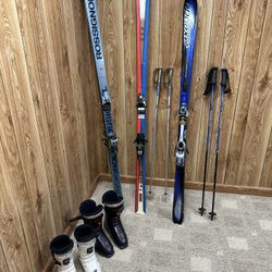 K2, And Rossignol Skis, Poles (Read Description)