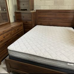 4pc Brown Bedroom Set