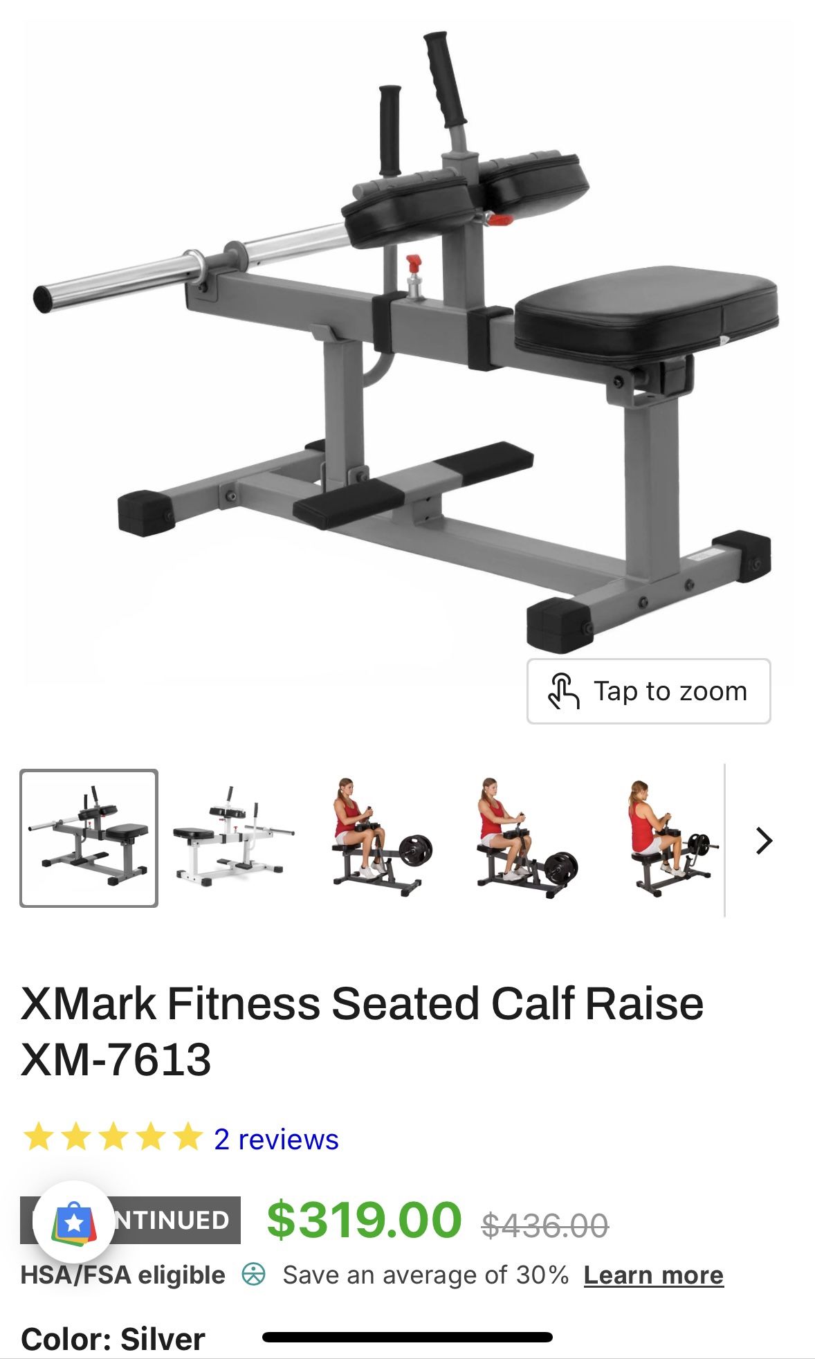 XMark Fitness Seated Calf Raise-XM-7613