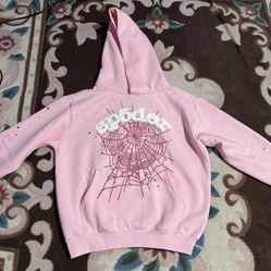 Sp5der OG Web Hoodie “Pink”