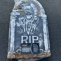 New And Unopened Foam Tombstone Yard Decor For Halloween 
