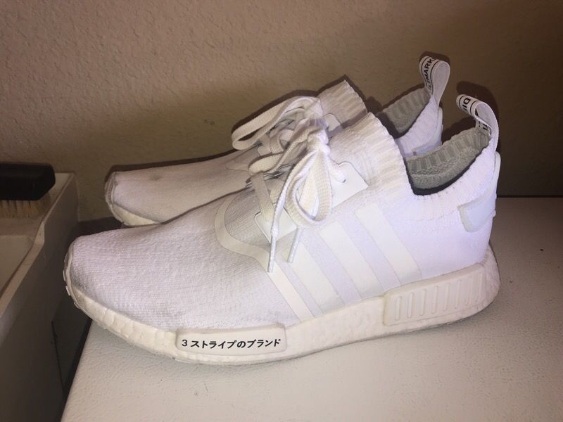 Adidas Nmd japan triple white size 9.5 Used 9/10