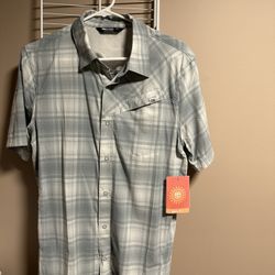 Men's Astroman S/S Sun Shirt - Lead Plaid