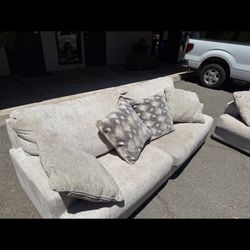 Sofa and loveseat
