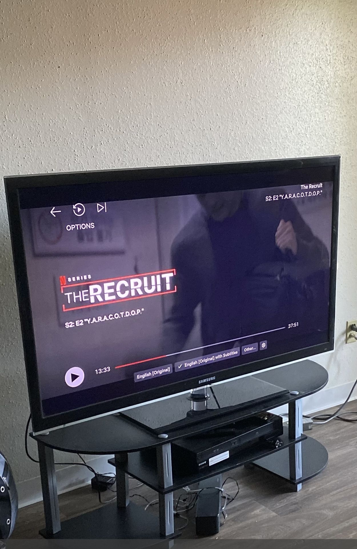 50” Samsung T.V. W remote