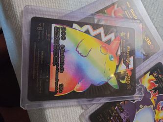 Pikachu vmax card in case