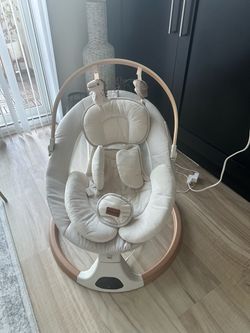 Monamii Baby Swings for Infants, Bluetooth Infant Swing with Music Speaker Baby Swing with 5 Speeds, Remote Control, IMD Touch Panel, 3 Timer Settings