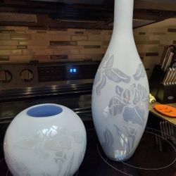 Vintage  Decorative  vases Grayish blue! Will Sell Separately!