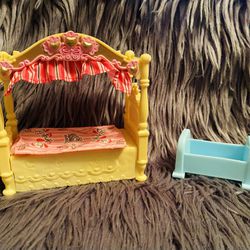 Fisher Price Canopy bed & Cradle