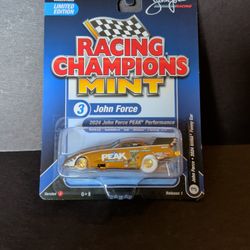 Racing Champions Mint 2025 John Force Peak Funny Car Gold Strike Chase 
