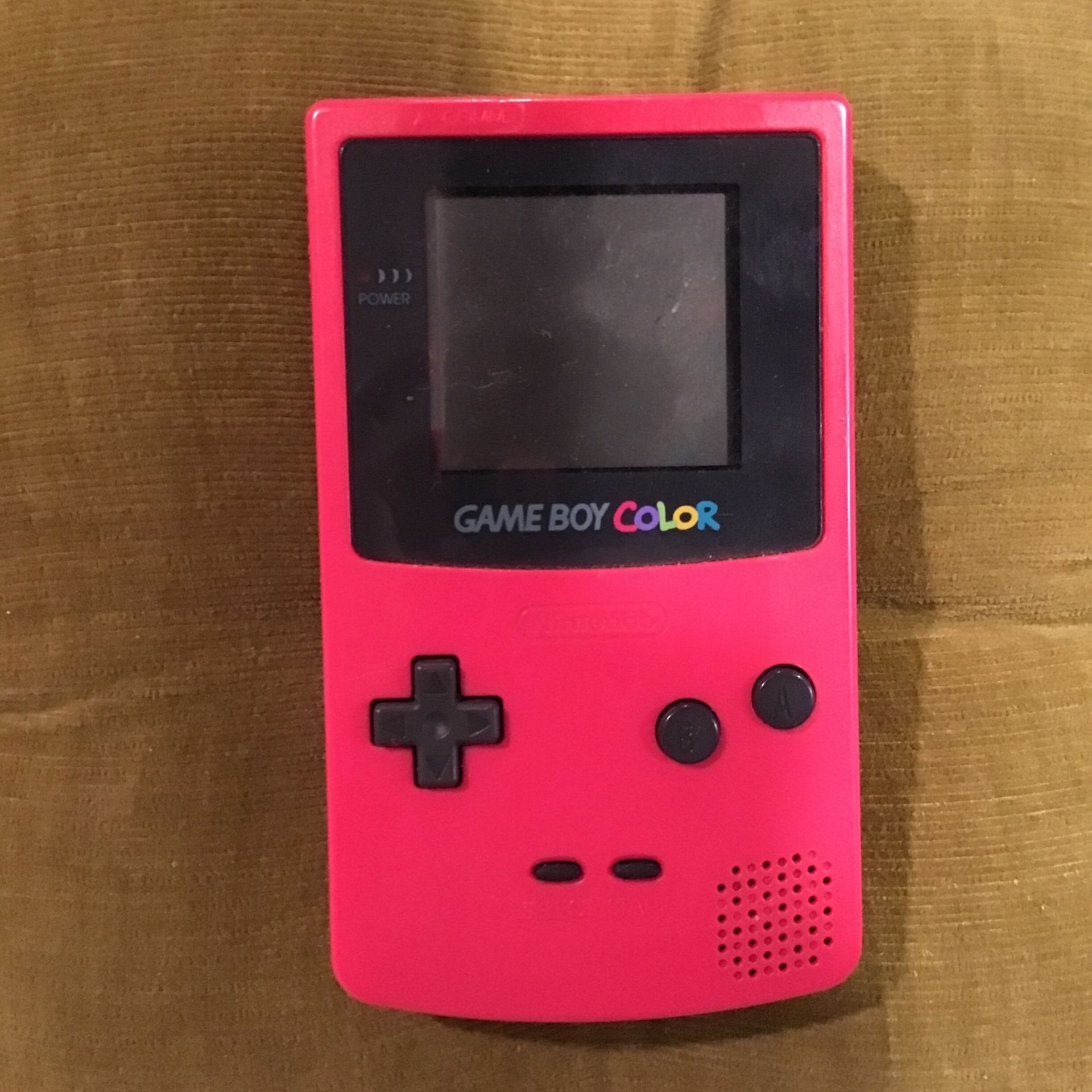 Gameboy Color Red With Games