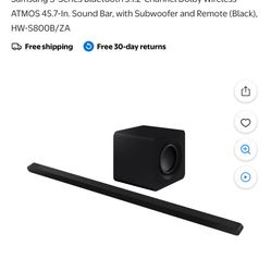 LIKE NEW Samsung Soundbar And Woofer