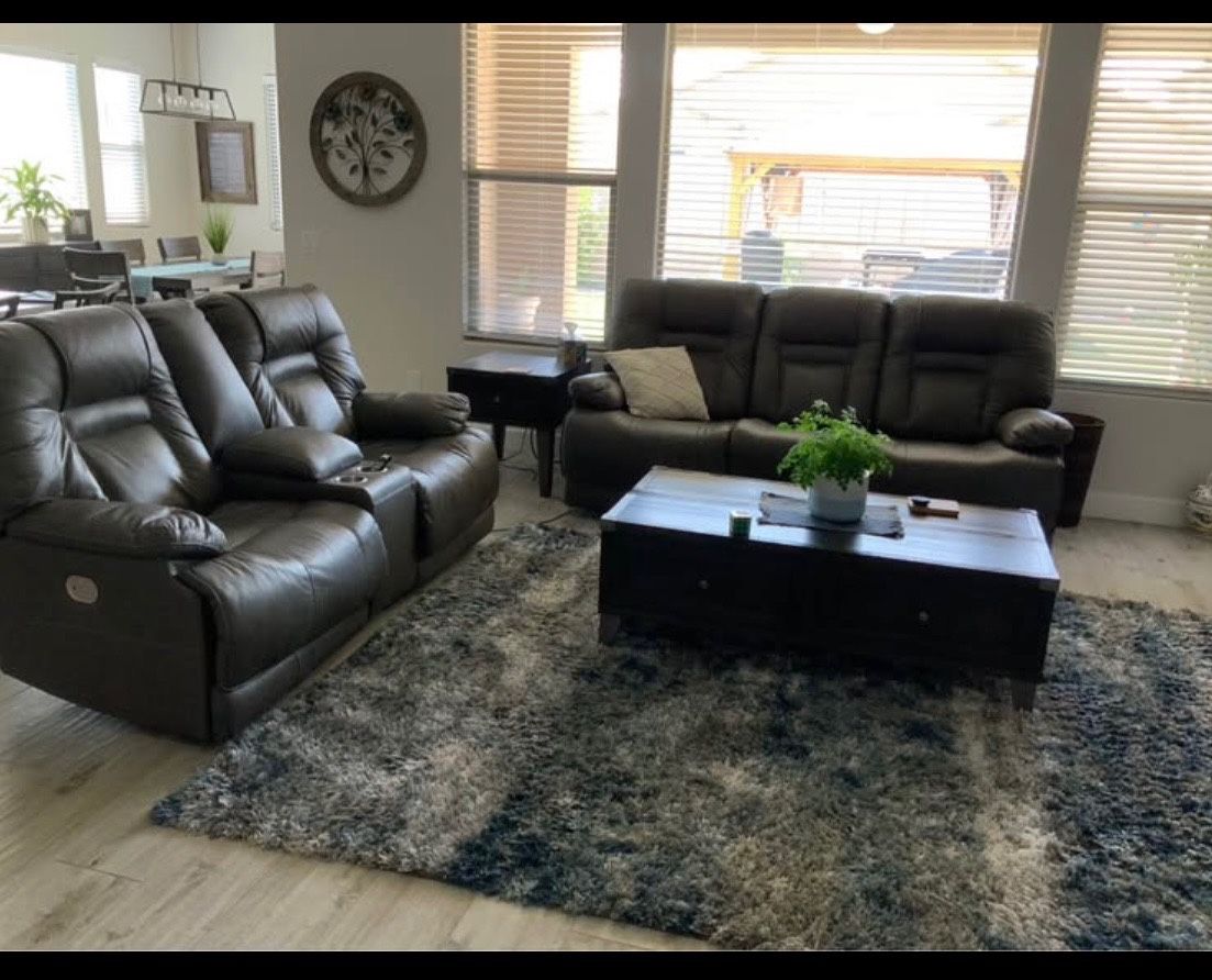 Powered Reclining Sofa And Love Seat