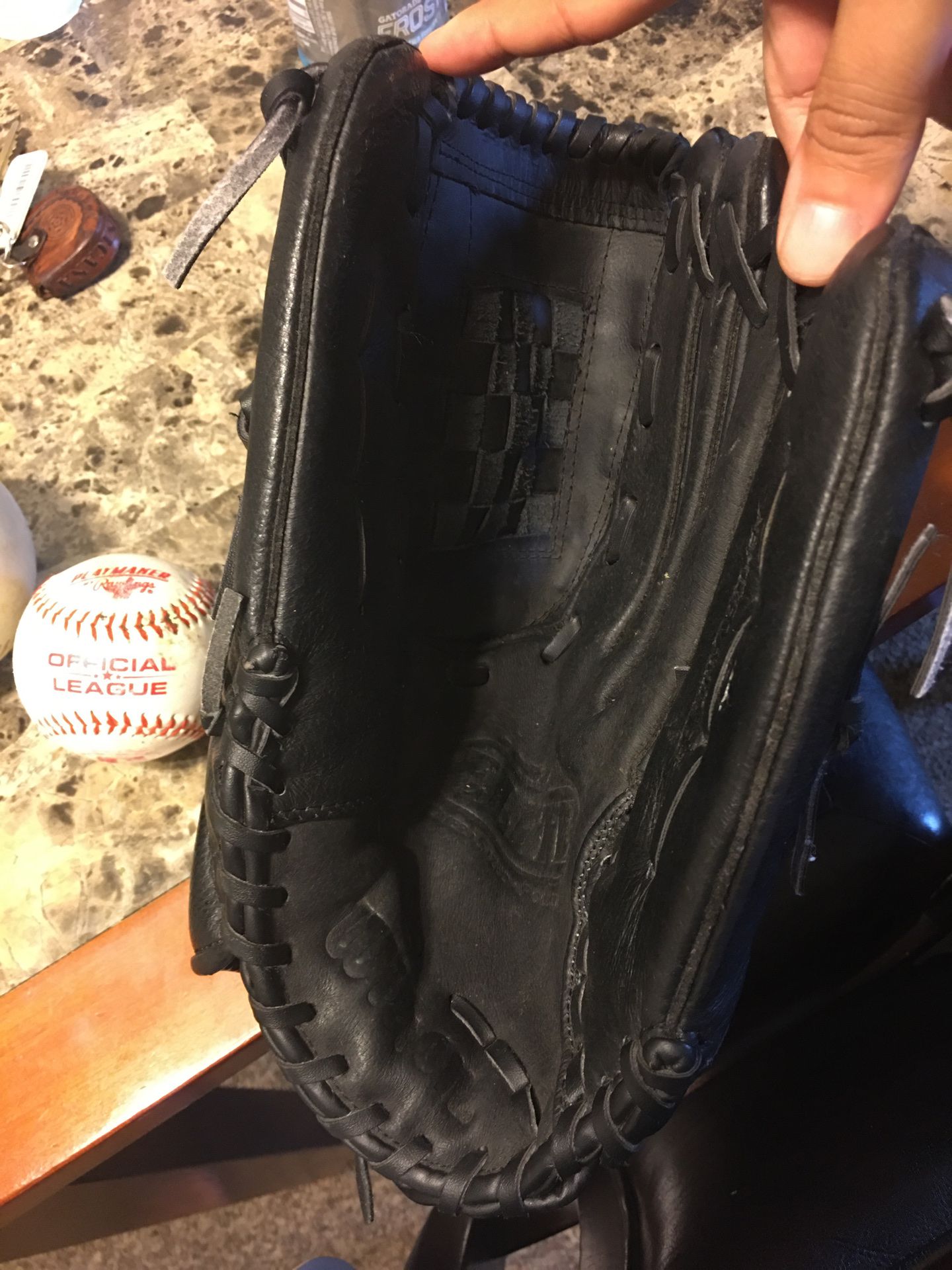 Wilson leather baseball glove