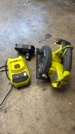 RYOBI ONE+ Circular Saw w/ Battery & Charger – Used Once”