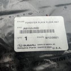 2022 Subaru Forrester brand new set of factory floor mats factory fabric in the original plastic