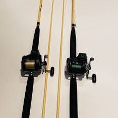 Trolling downrigger rod/counter reel combos for salmon fishing for Sale in  Worth, IL - OfferUp