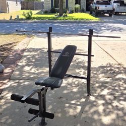 Weight Bench And Bar