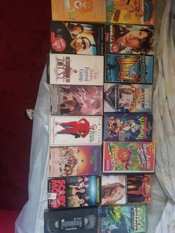 VHS Movies Tapes Cartoon Family Disney Scary Vintage