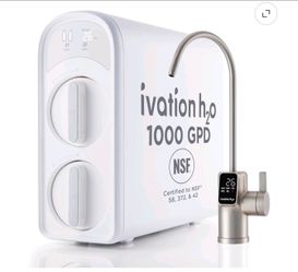 Ivation H2O 1000 GPD Tankless RO Water Purifier, 8-Stage Filtration System