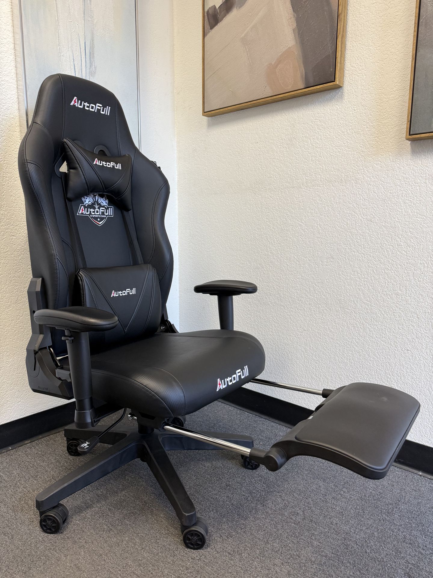 Amazon.com: AutoFull C3 Gaming Chair, Ergonomic Wingless Cushion  AutoFull C3 Ergonomic Gaming Chair Lumbar Support Reclining Office Chair Footrest