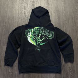 Vlone x Never Broke Again Slime Hoodie Black Sz Medium