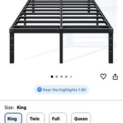 14 Inch King Bed Frame 