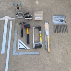 Tools, Tool Lot, Measuring, Drilling, Hammering, Cutting