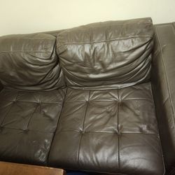 2 Seater Leather Couch 