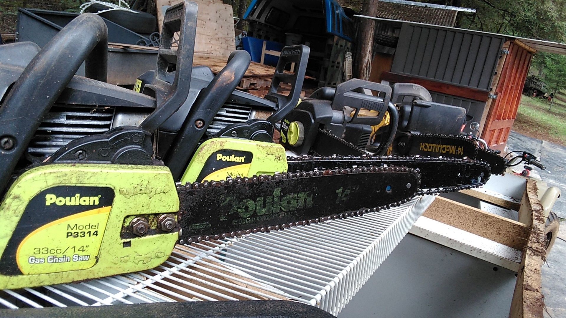 Chainsaws for sale all ran good last time used make offer