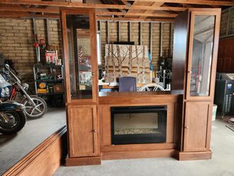 5-piece Wall Unit Entertainment Center with Electric Fireplace
