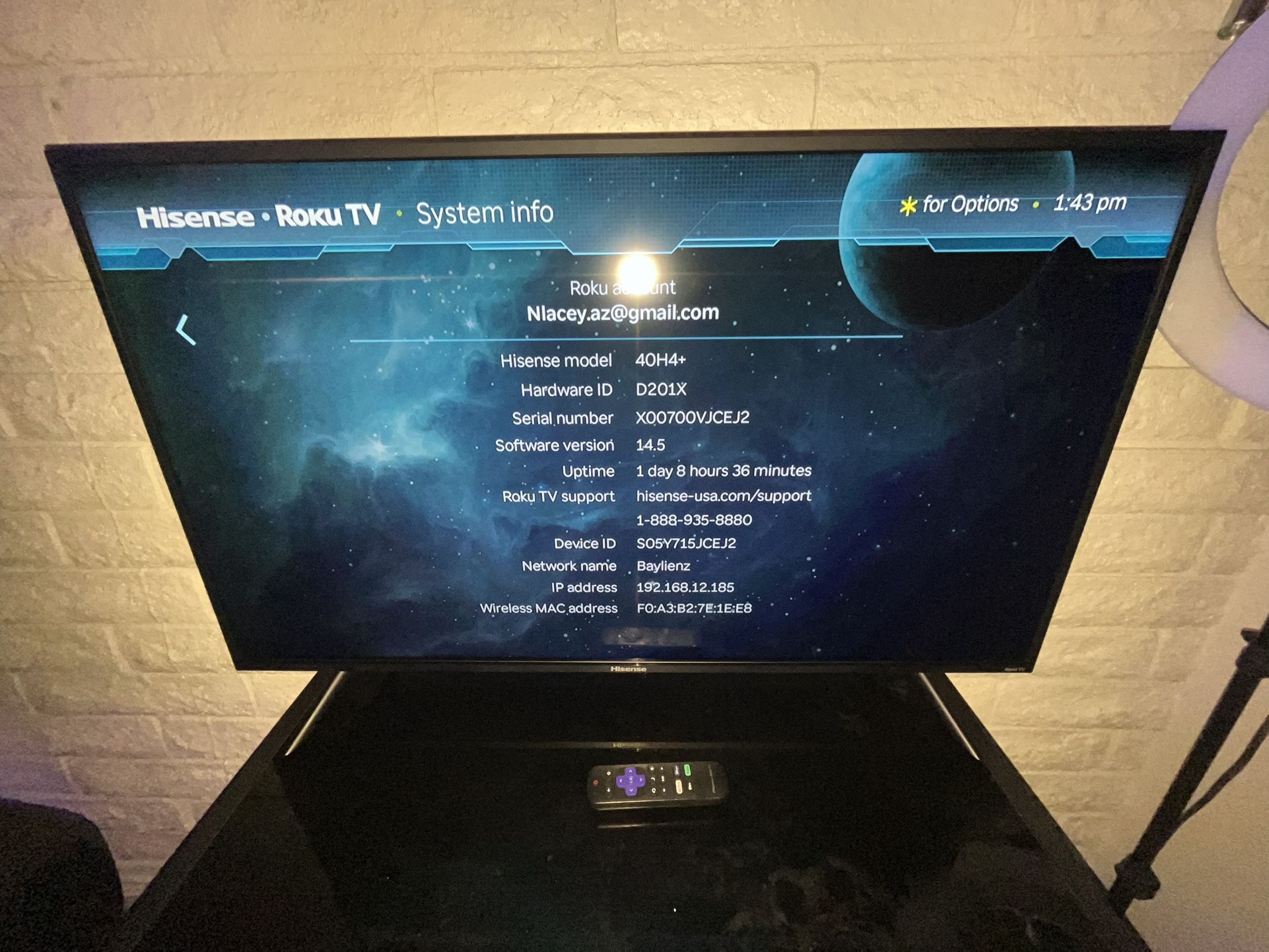 Hisense 40-Inch Class H4 Series LED Roku Smart TV with Alexa Compatibility (40H4F, 2020 Model)