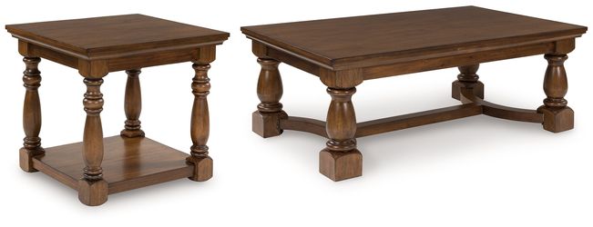 Sturlayne Brown Coffee Table and End Table (Online Special Price)