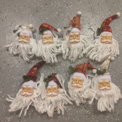 Santa Claus Face Christmas Ornaments